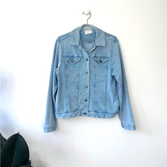 Z Supply Light Wash Blue Denim Jean Jacket - Picture 3 of 16